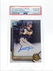 JACKSON MERRILL 2022 BOWMAN CHROME AUTOGRAPH PADRES AUTO PSA 10 Q0566