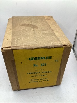 GREENLEE  No. 621  Conduit Piston For 2-1/2'' EMT NEW SEALED BOX