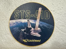 Vintage NASA Space Shuttle Sticker- STS-41D Lockheed 
