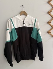 Vintage 1980s adidas Track Jacket Embroidered Trefoil Full Zip Men s L READ