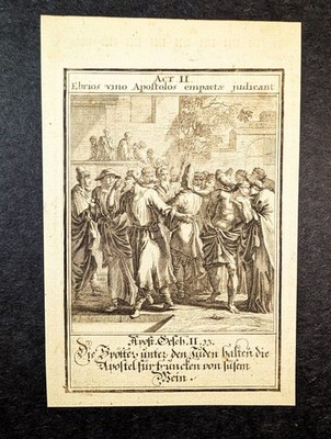Kupferstich von 1695. Spott über Apostel. Christoph Weigel: