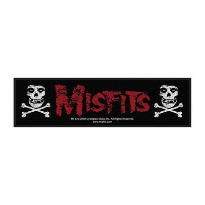 Misfits Super Strip Patch Cross Bones new Official Black One Size