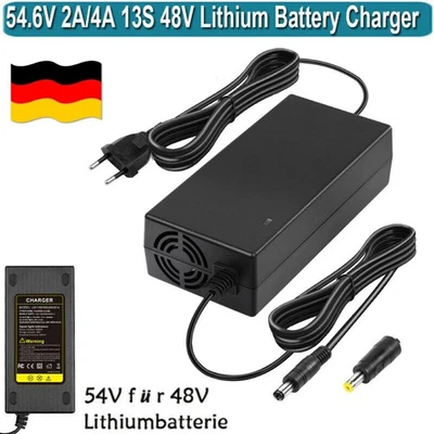 MARKENLOS 54.6V 2A Ladegerät DC Kopf für 48V lithium Akku Batterie Elektrische Fahrrad