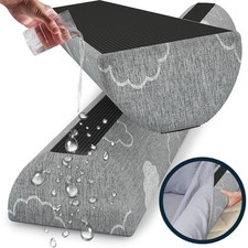 Bed Bumpers for Toddlers Memory Foam Rail Guards Waterproof Washable Dual Si...