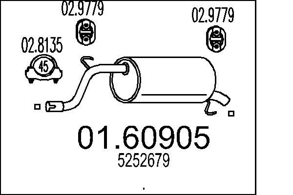 Fits MTS 01.60905 End Silencer ⭐UK Stock⭐ - Image 2