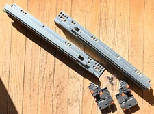 DTC 15 inch Full Extension Soft Close Undermount Drawer Slide Pair with Clips