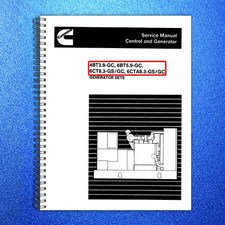 Cummins 4bt39 6bt59 6ct83 6cta83 Genset Service Manual - Wire Bound - Covers Cummins 4bt39 6bt59 6ct83 6cta83 Genset Service Manual - Wire Bound - Covers