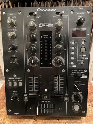 エフェクト搭載　PIONEER DJM-400 Pioneer DJM-400 DJ Mixer Effector BPM Counter FX 2 Channel Audio
