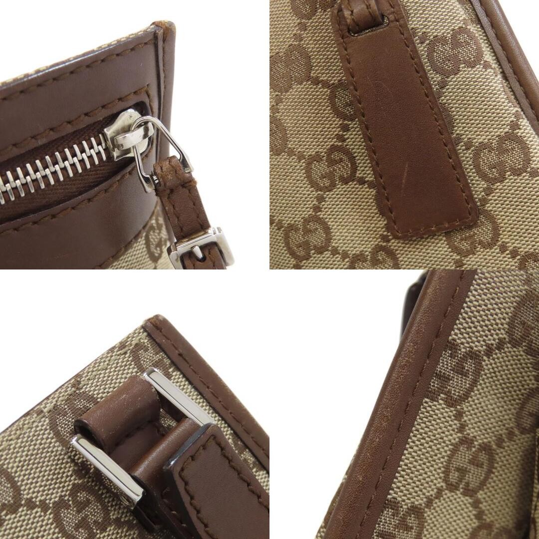 GUCCI Canvas Long Shoulder Bag Brown Used Retro Style 〜23cm thumbnail 7