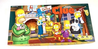 2000 Simpsons Clue Game 1st Edition by USAopoly Complete Rare Vintage