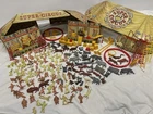 Vintage Marx Super Circus Big Top Tent Play Set Lot Figurines & Animals Tin