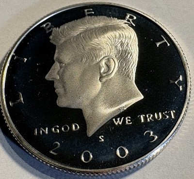 2003 S Silver Proof Kennedy Half Dollar 50c 90% Silver 0.900 Fine