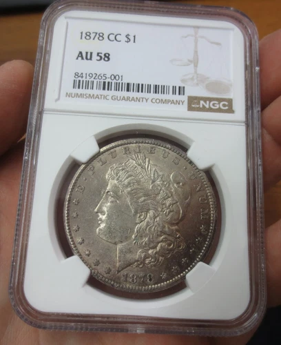 1878-CC Morgan Dollar NGC AU58