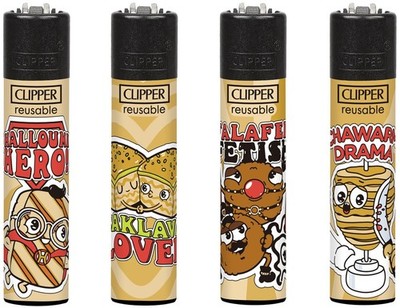 Clipper Feuerzeuge 4er Set Shawarma Drama
