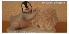 Votivkerzenhalter "Pinguin mit Schnneball" von Partylite 