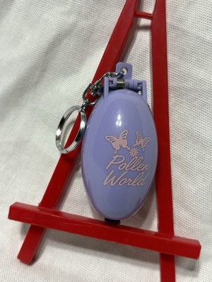 VTG 1993 Takara Pocket Critters Keychain Toy Pollen World Butterfly Purple Case