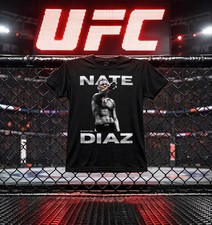 Nate Diaz PNG Design, Stockton Fighter , Made in USA, UFC Fan T-shirt