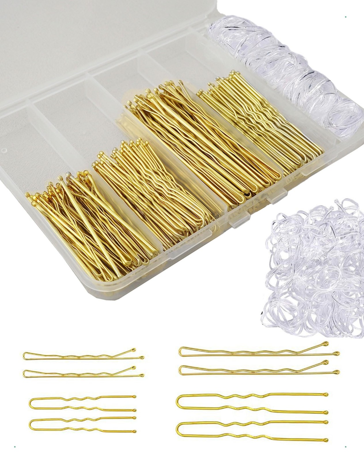 Épingle à cheveux de finition en métal robuste lot de 300 pinces en U durables et protectrices