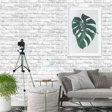 Brick Wallpaper Peel and Stick Contact Paper 197inL 18inW Faux 3D Brick Contact