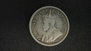 1919 Canadian Silver 5 Cents. Silver. Auc144