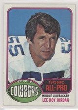 1976 Topps Lee Roy Jordan #490 0s4