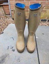 Le Chameau Chasseur Neoprene Lined Wellies, Size 8, Wide Calf 50cm