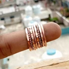 100% Pure Copper Ring, Thin Band Ring, Hammered Copper Ring, Gift For  All Size