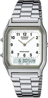 Japan Neu Casio Herren Quarzuhr AQ-230A-7B Silber Analog-Digital Importiert