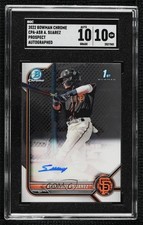 2022 Bowman Chrome Prospect Alexander Suarez #CPA-ASR SGC 10 GEM Auto 1j7t