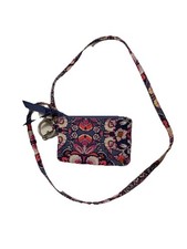 Vera Bradley Magenta Medallion Zip ID and Lanyard