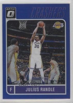 2016-17 Panini Donruss Optic Crashers Blue Prizm 42/49 Julius Randle #10 7rv