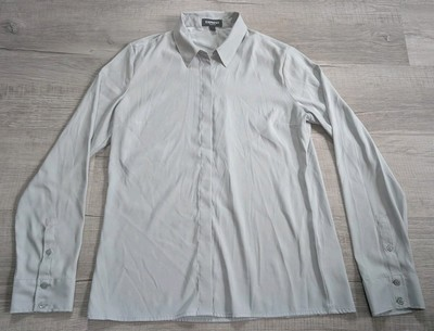 #ad Express Portofino Button Up Shirt Women#x27;s Size Small Green $19.99