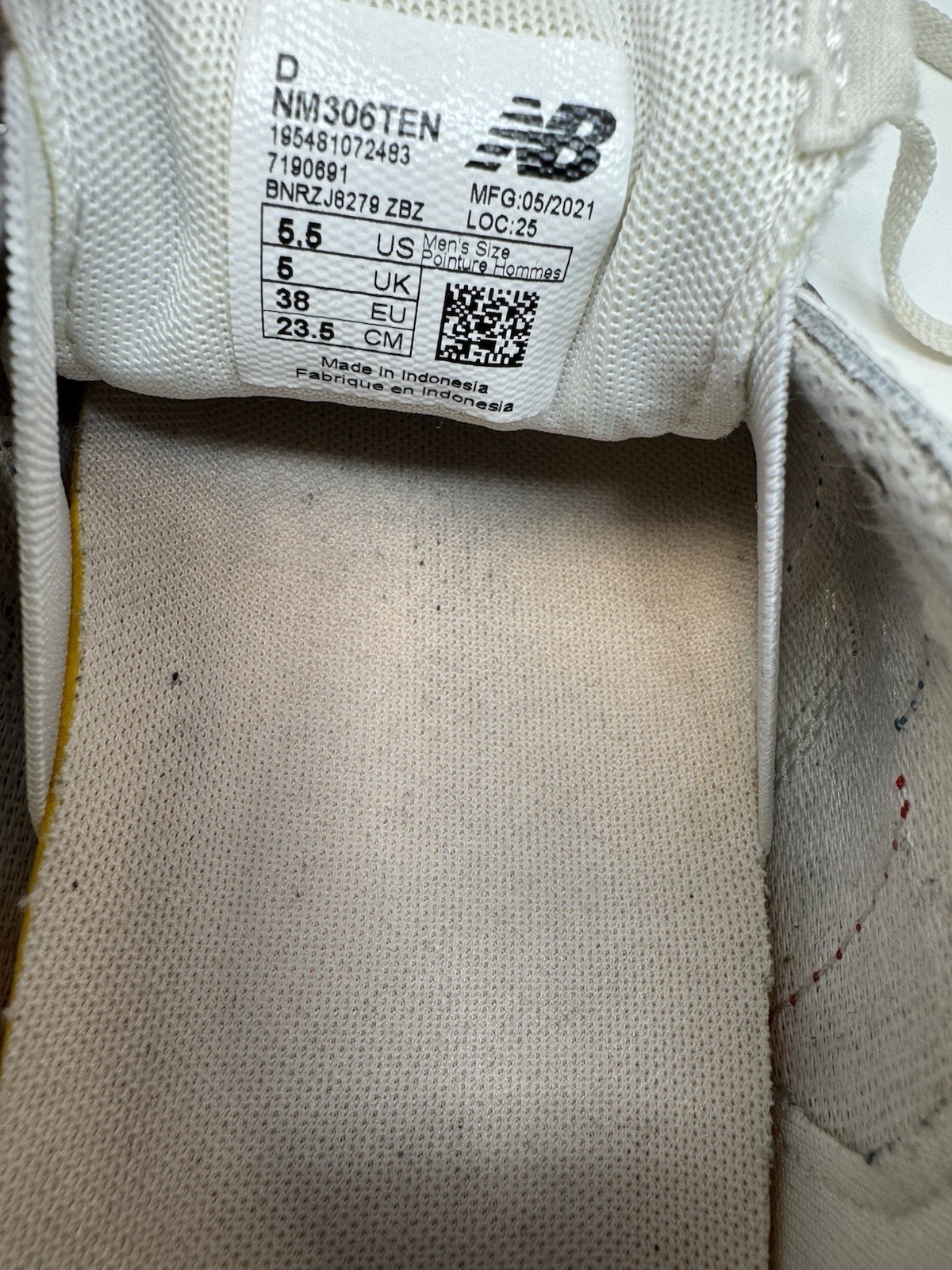 New Balance NB Numeric Jamie Foy 306 NM306TEN Men's Size 5.5 White Shoes thumbnail 10