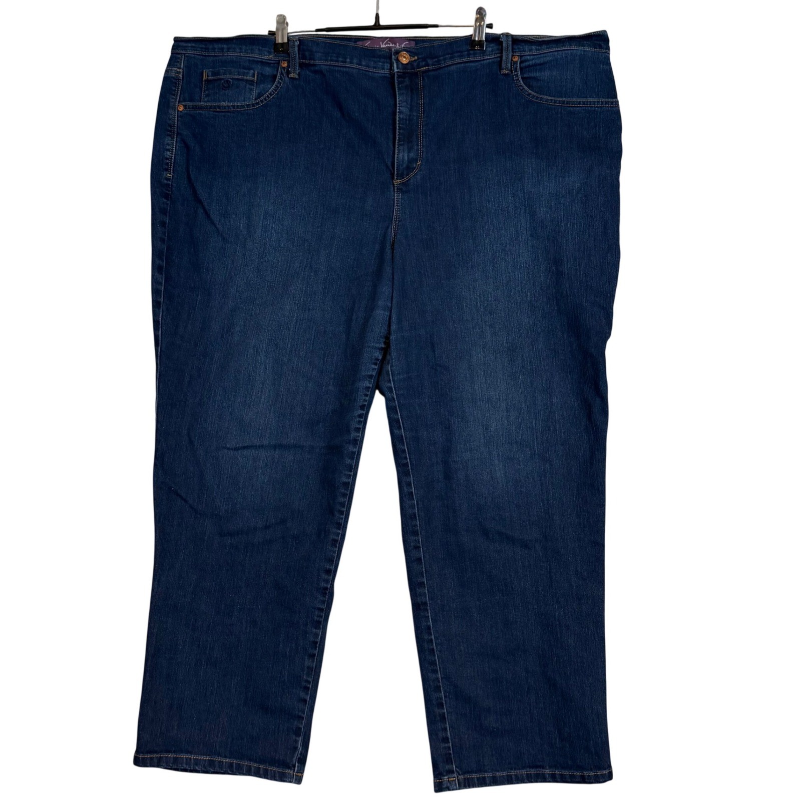 Womens 24w Dark Wash Stretch