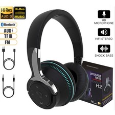 Wireless Bluetooth 5.1 Headphones Over Ear Stereo Bass Noise Cancelling Headset