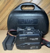 Vintage JVC GR-AX2 Compact VHS Camcorder Camera With Hard Case Untested READ