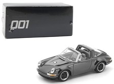 Pop Race 1:64 Porsche 911 Singer Targa Dark Chrome Edition Diecast Car PRDC001