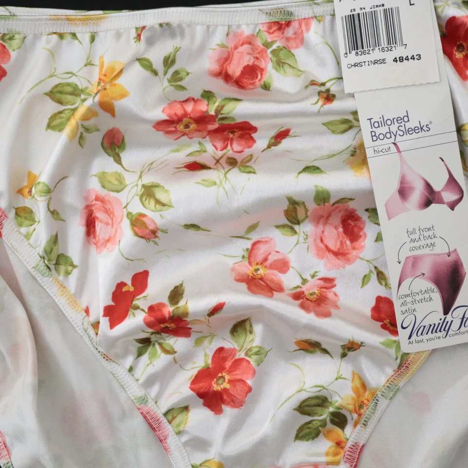 NUEVO Vanity Fair De Colección Body A Medida Elastizado Satén Corte Alto Calzoncillo Panty GRANDE Foto 3 de 4