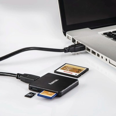 Hama 00124022 Kartenleser USB 3.2 Gen 1 (3.1 Gen 1) Typ-A schwarz
