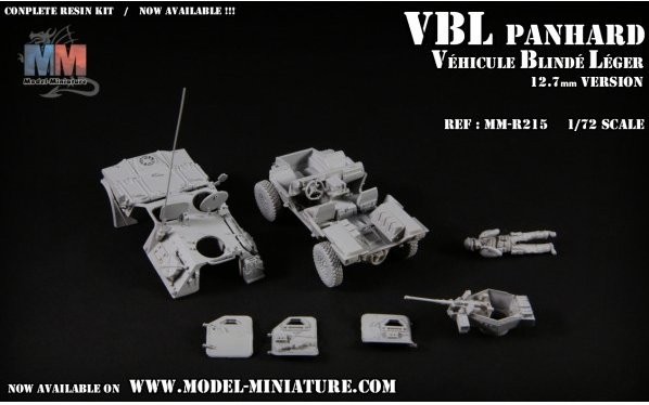 VBL Panhard 12.7mm version miniature 1/72 Model-Miniature kit de blindé - 4