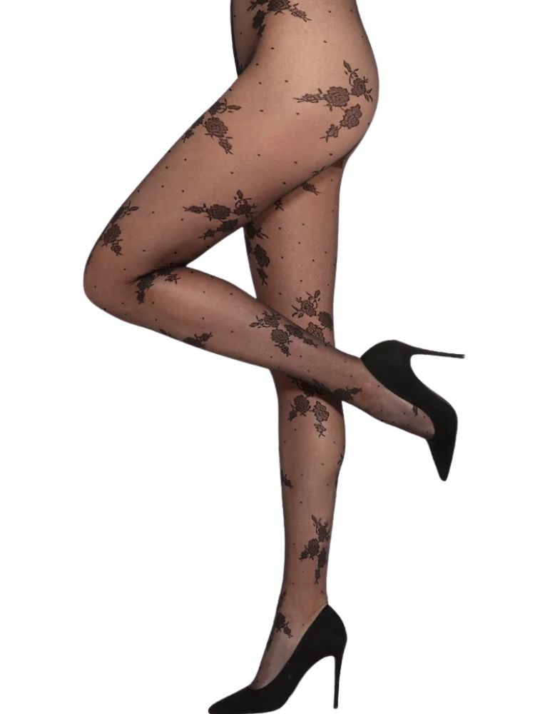 Gatta Faria Sheer Floral Tights [000.410.18]