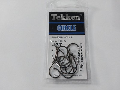 TEKKEN CIRCLE FISHING HOOKS SIZE: 3/0 QTY: 10PCS SHARP AND DEPENDABLE  BRAND NEW