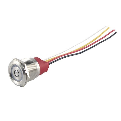 19/22mm LED Druckschalter Drucktaster Tastend Rastend Sensor Panel Wasserdicht - Picture 7 of 13