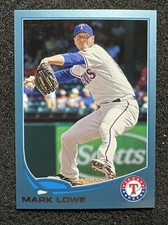 MARK LOWE #57 2013 Topps Series 1 Baseball Wal-Mart Blue Texas Rangers