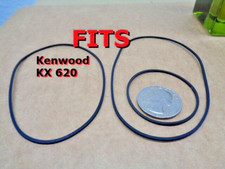 LOT OF 3 BELT KIT FITS KENWOOD CASSETTE PLAYER MODEL KX-620 KX620 3 PCS NEW