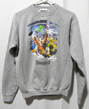 Disney Parks Disneyland Resort 2 Sided Graphic Sweatshirt Gray Youth XL YXL