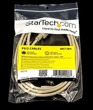 StarTech 6ft PS/2 Keyboard or Mouse Extension Cable M/F KXT102 6 Pin 6 Pin