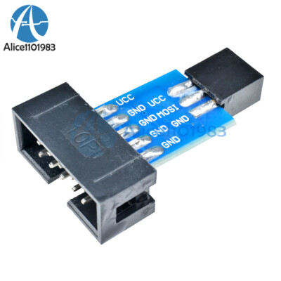 5PCS USBASP 10Pin Convert to Standard 6 Pin Adapter Board ATMEL AVRISP STK500