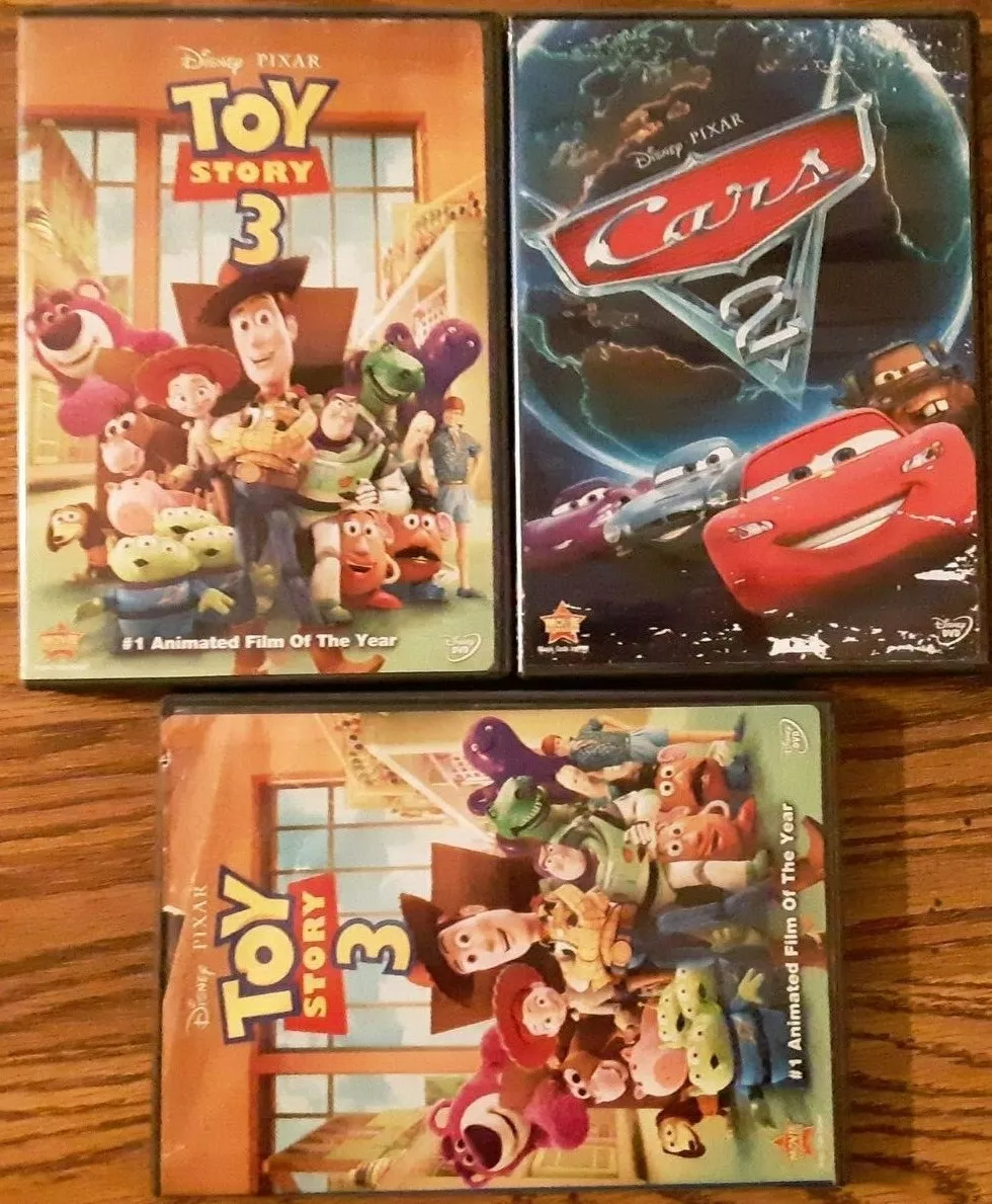 Pixar Pack Toy Story 3 2 Copies Cars 2 3DVD 2010 2011 ANIMATION FAMILY