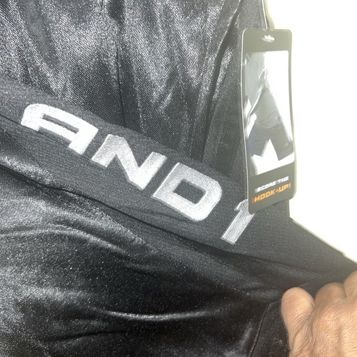 And1 Basketball Gym Court Shorts Adjustable Waist MEDIUM 11 In Inseam Black - Picture 4 of 8